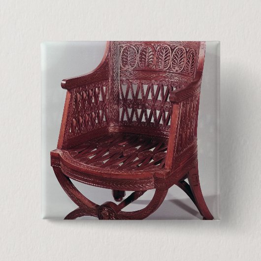 Arstoel Louis XVI stijl Vierkante Button 5,1 Cm (Voorkant)