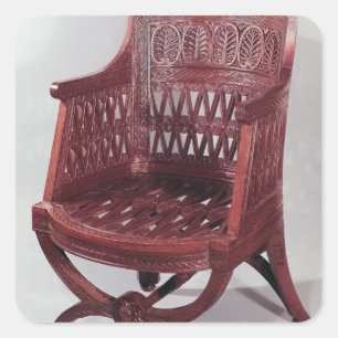 Arstoel Louis XVI stijl Vierkante Sticker