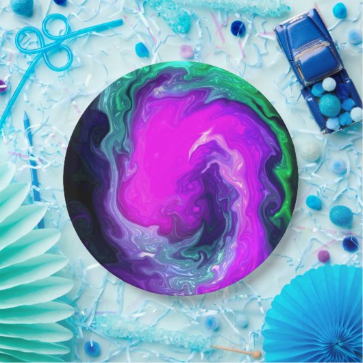 Arsty Swirl-ontwerp Papieren Bordje (Feest)