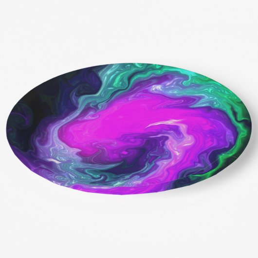 Arsty Swirl-ontwerp Papieren Bordje (Gekanteld)