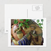 ART101 Ganesha met Heilig Water KALASHA Briefkaart (Voorkant / Achterkant)