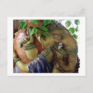ART101 Ganesha met Heilig Water KALASHA Briefkaart