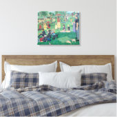 art2Celebrate: een zondagmiddag in Dolores Park Canvas Afdruk (Insitu (Slaapkamer))