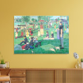 art2Celebrate: een zondagmiddag in Dolores Park Canvas Afdruk (Insitu (Woonkamer))