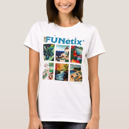 Art4Literacy, FUNetix, schilderijen T-Shirt (Voorkant)
