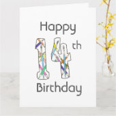 Art. 14e Birthday Kaart (Gele Bloem)