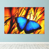 Art 39-opties voor vlinder canvas afdruk (Insitu (Houten vloer))