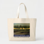 ART. 4 ALS-canvas tas met "Franse bomen #2" (Voorkant)
