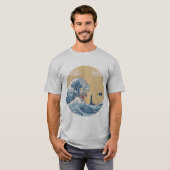 Art 90s Hokusai The Great Seagaming Essential T-SH T-shirt (Voorkant volledig)