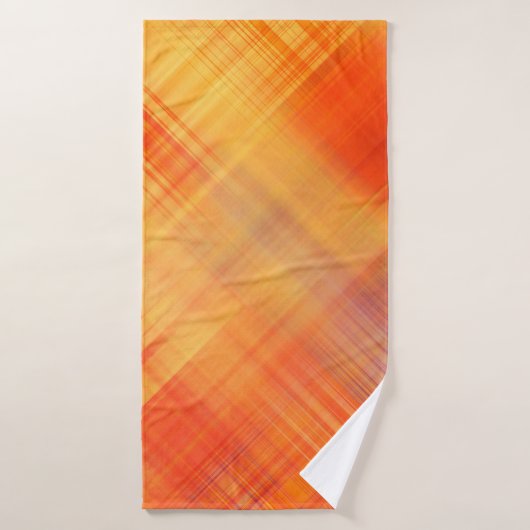 art abstract geometric diagonal lines pattern, blu badhanddoek (Badhanddoek)