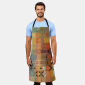 art abstract geometric horizontal stripes pattern schort (Gedragen)