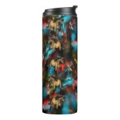 Art Abstract IJslands pony Thermosbeker (Gedraaid links)