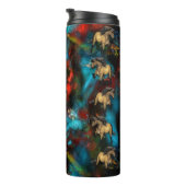 Art Abstract IJslands pony Thermosbeker (Geroteerd rechts)