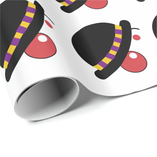 Art Abstracte Clown Birthday Cadeaupapier (Rol Hoek)