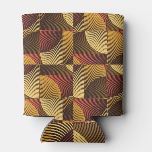 Art Abstracte geometrische getextureerde achtergro Blikjeskoeler (Achterkant)