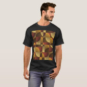Art Abstracte geometrische getextureerde achtergro T-shirt (Voorkant volledig)