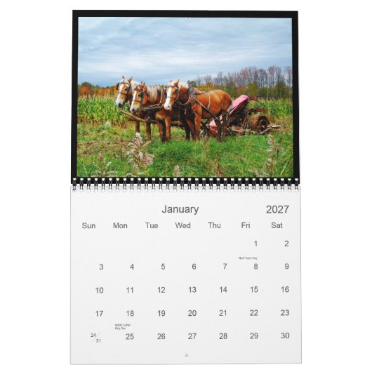 Art. Agenda 2013 Rural Barn Kalender (Jan 2027)
