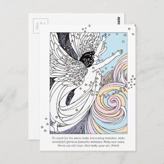 Art Angel Briefkaart (Voorkant / Achterkant)