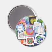 Art Apple Collage Magneet (Voorkant / Achterkant)