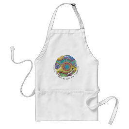 ART Apron with original art and quote Standaard Schort