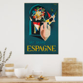 Art Arabe, Espagne, Vintage Poster (Keuken)