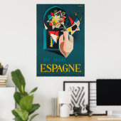 Art Arabe, Espagne, Vintage Poster (Thuiskantoor)