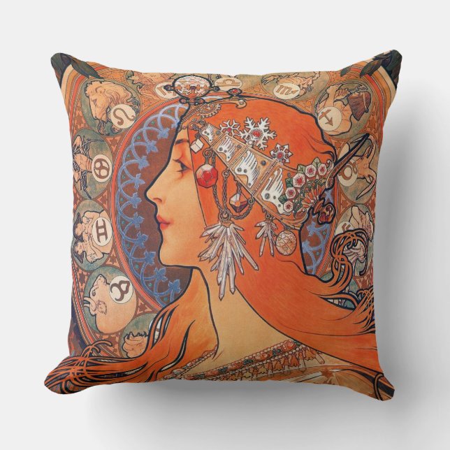  ART, art nouveau Kussen (Voorkant)