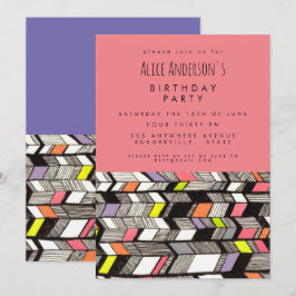 Art Artist Birthday Party - Aangepaste uitnodiging