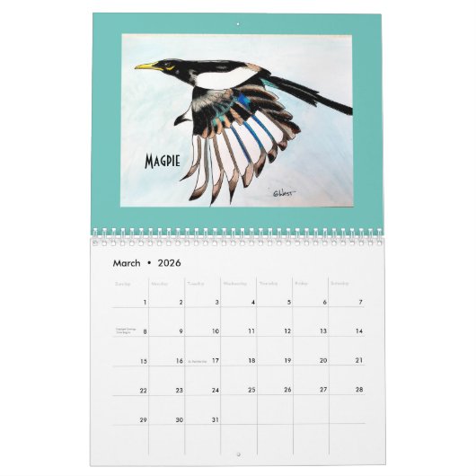 Art Aviary Calendar 2020 van Gloria Kalender (Mar 2026)