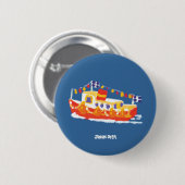 Art Badge Button: John Dyer Ferry Ronde Button 5,7 Cm (Voorkant /achterkant)
