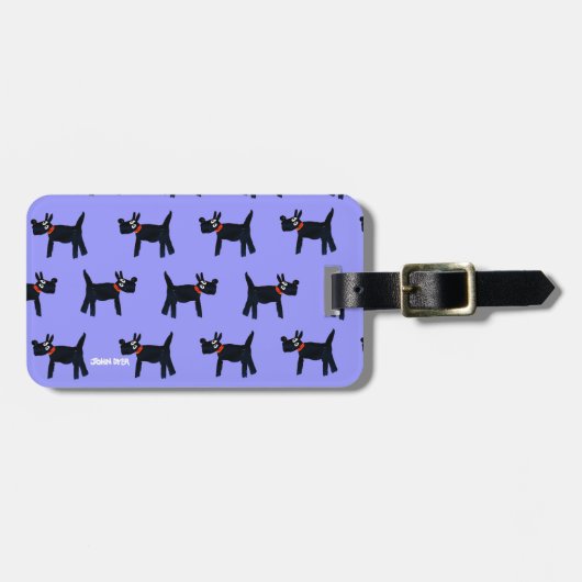 Art Bagagelabel: Scotty Dog en Seagull John Dyer Bagagelabel (Voorkant horizontaal)
