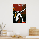  Art Bally Shoes Villemot Poster Print (Keuken)