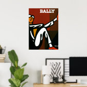  Art Bally Shoes Villemot Poster Print (Thuiskantoor)