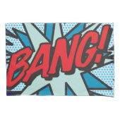 Art BANG POW Fun Retro Comic Book Pop Art Kussensloop (Voorkant)