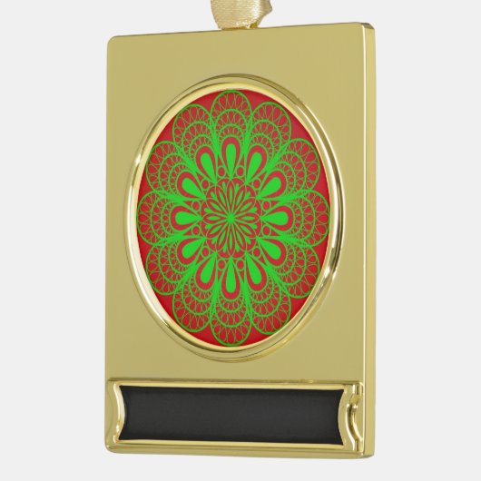 Art Banner-Ornament Verguld Banner Ornament (Links)