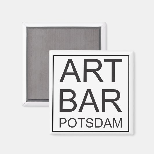 ART & Bar Potsdam Magnet Button by ARTCommerz (Voorkant / Achterkant)
