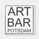 ART & Bar Potsdam Magnet Button by ARTCommerz (Voorkant)