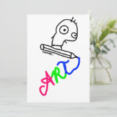 ART BEDANKKAART (Staand voorkant)