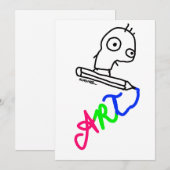 ART BEDANKKAART (Voorkant / Achterkant)