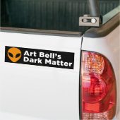 Art Bell's Donkere Bumpersticker (zwart) (Op Truck)