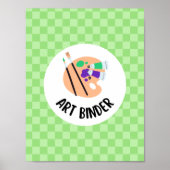art binder insert - teacher organization poster (Voorkant)