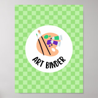 art binder insert - teacher organization poster