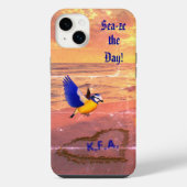 Art Bird Seabird Beach iPhone Hoesje (Achterkant)