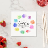 Art Birthday Napkins, Paint Birthday Paper Napkins Servet (Insitu)