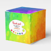 Art Birthday Party Favor | Dekkist van de partij Bedankdoosjes (Voorkant Zijde)