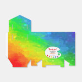 Art Birthday Party Favor | Dekkist van de partij Bedankdoosjes (Uitgevouwen)