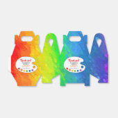 Art Birthday Party Favor | Verf-partij Bedankdoosjes (Uitgevouwen)