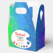 Art Birthday Party Favor | Verf-partij Bedankdoosjes (Geopend)