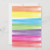 Art Birthday Party Invitation Kaart (Achterkant)