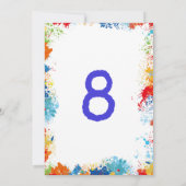 Art Birthday Party Invitation Kaart (Achterkant)